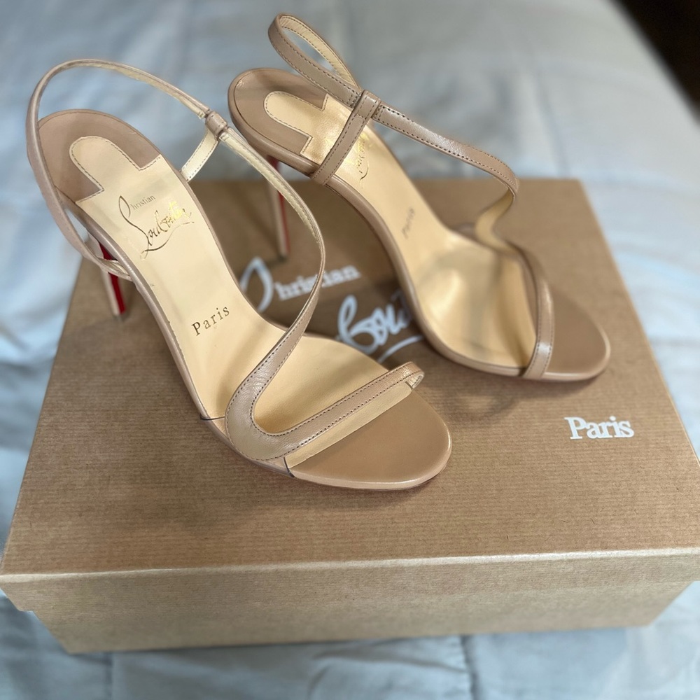 Christian Louboutin Rosalie 100 37 Nude